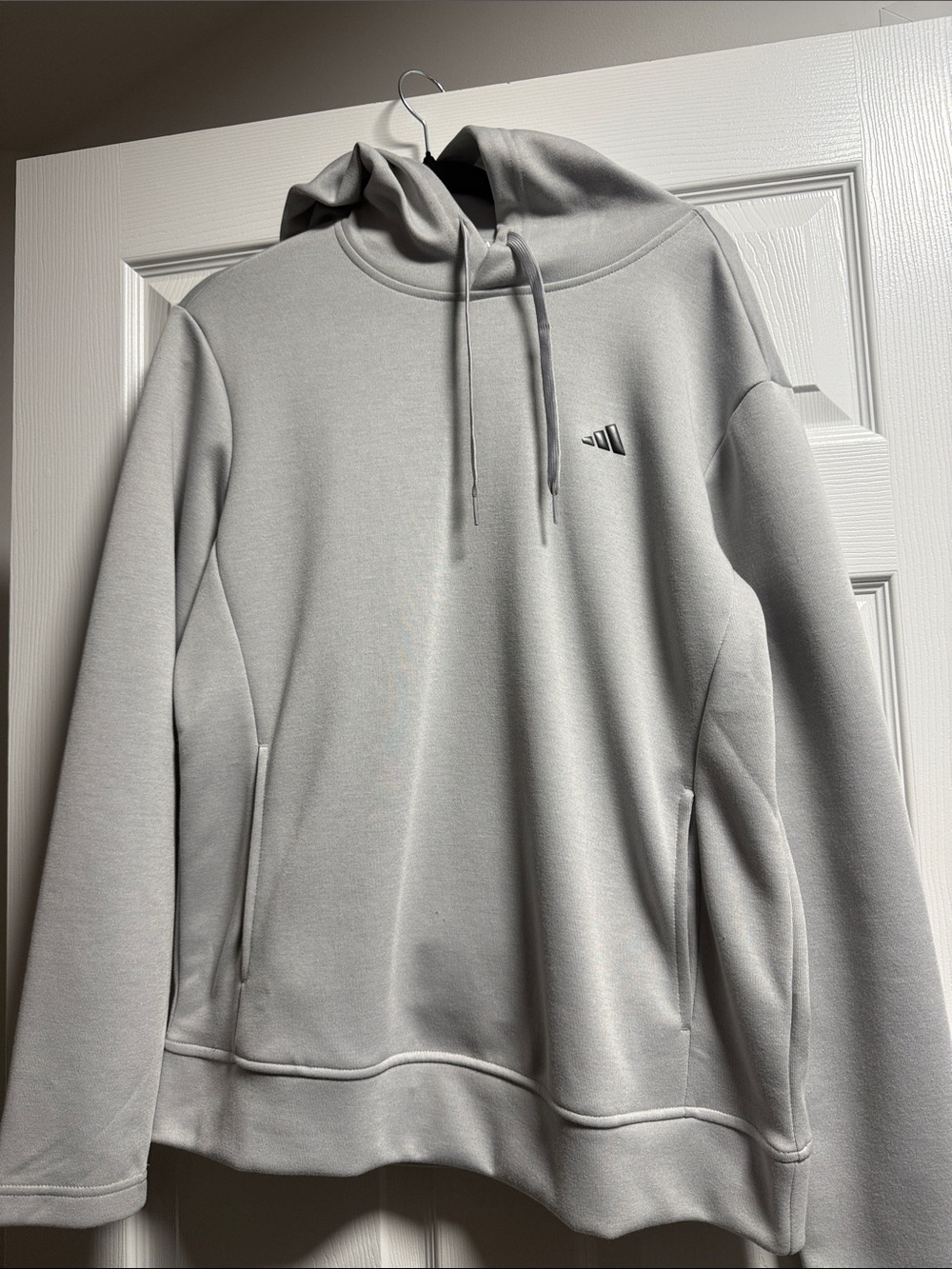 adidas Light Gray Pullover Hoodie